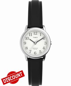 Timex Easy Reader Women's 25 mm Leather Strap Date Window Watch