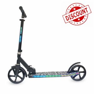 Zinc Big Wheeled Light Up Brillz Scooter - Light Up Deck