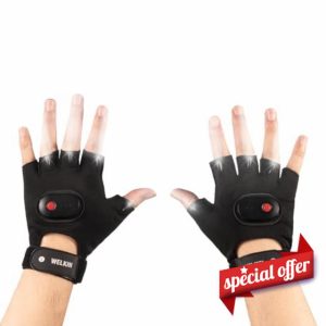 WELKIN Bright LED Flashlight Gloves