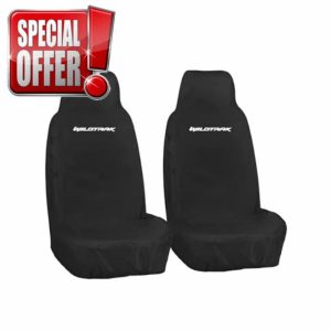 JH AUTOSTORES - Front Custom Seat Covers Heavy Duty Waterproof Black Protectors 2x Pair 1+1 - Fits Ranger Wildtrak