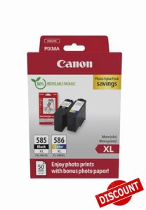 Canon PG-585XL / CL-586XL Genuine Ink Cartridges