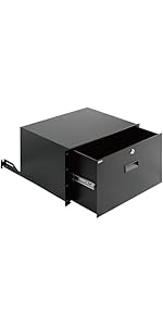 Tecmojo 6U Rack Drawer,Rack Mount Drawer for 19in Network Equipment/Server/AV Rack or Cabinet Enc...