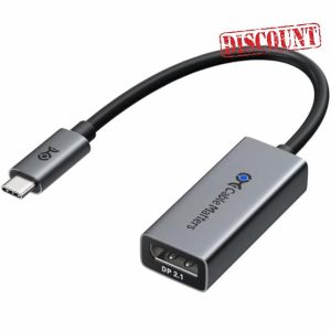 Cable Matters 80Gbps USB C to DisplayPort 2.1 Adapter