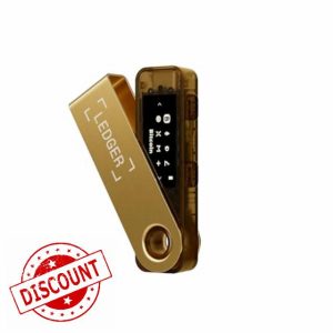 Ledger Nano S Plus: the perfect entry-level hardware wallet to securely manage all your crypto and NFTs. (Gold)