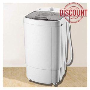 Portable Spin Dryer Machine for Clothes 9.8KG Capacity Gentle PreDrying Space Saving Design Ideal for Adults Children and Students Type C Color Option Included