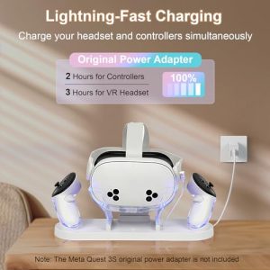 VR Charger Station Stand for Quest 3S/3 Storage