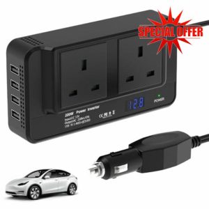 Vmxlso 200W Car Inverter DC 12v To Ac 240v UK