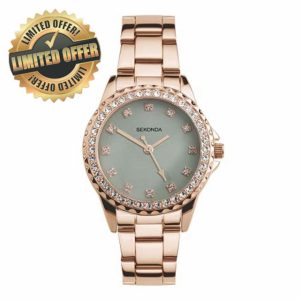 Sekonda Elizabeth Women's Quartz Watch 33mm with Stone Set Case