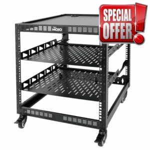 Tecmojo12U Open Frame Network Rack for Servers & AV Gear