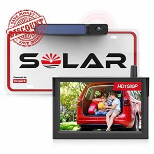 Foxpark Solar Wireless Reversing Camera 3 Mins Easy Installation 1080P Reverse Camera Kit