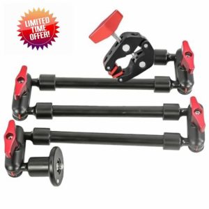 REFLEX CAMERA Articulating 80cm Adjustable Magic Arm Overhead Camera Mount – 1kg Load Capacity