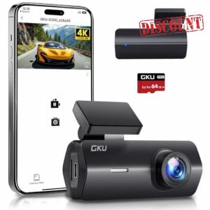 GKU 4K Dash Cam