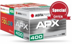 AgfaPhoto Test Set 400 ASA (Colour + Black/White) Small Film in Case