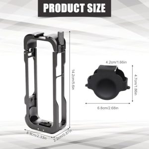 Metal Camera Frame Cover with Silicone Lens Case Elastic Soft Lens Cap Guard Accessories for Camera