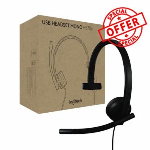 Logitech H570e USB Headset With Microphone for PC and Mac