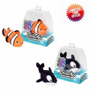 Zhu Zhu Pets | Zhu Zhu Aquarium Toy Fish Twin Pack - Finnegan & Flip | Interactive