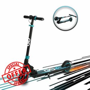 Gift Gadgets X2 Foldable Midnight Blue Electric Scooter for Ages 8-16 | 12.4 MPH