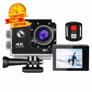 Peppy 4K Action Camera 20MP Ultra HD WiFi Waterproof Sports Camera
