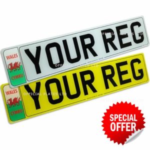 Number Plates for Cars in UK. Scotland with Scottish Sattire