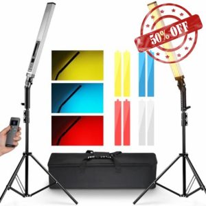 NEEWER Upgraded LED Video Light Stick & 2.4G Remote Kit