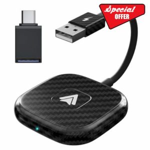 DashLink Wireless Android Auto Adapter | Converts Wired to Wireless Android Auto | Plug & Play | Easy Set Up | 2024 Upgrade | Compact and Portable Dongle | Android Auto Wireless Adapte