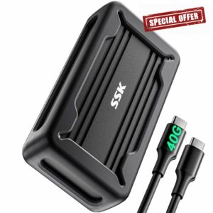 SSK 40Gbps M.2 NVMe SSD Enclosure
