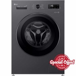 LG F4X1008NMK 6Motion 8kg 1400rpm Smart Washing Machine - Slate Grey