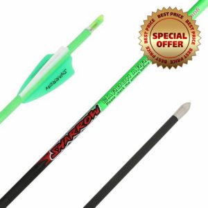 SHARROW Archery Carbon Arrows 32 inch Target Practice Arrows Spine 400-1000 for Recurve Bow Long Bow
