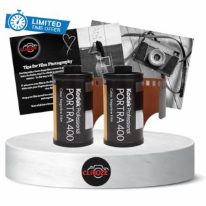 35mm Film Bundle with Kodak Portra 400 Colour Negative Film Roll 35mm 36 Exposures x2 and Clikoze Camera Film Photography Tips Card