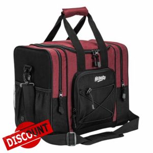 HEDUGO Bowling Ball Bag for Single Ball Bowling Tote Bag with Foam Cushion Bowling Handbags with Padded Strap for Men Women Gift Fits Bowling Shoes Up to Mens Size 14 and Accessories
