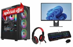 BCC SIROCCO 3050 i5 GAMING PC • Intel Core I5 • Nvidia RTX 3050 6GB • 512GB FAST SSD • 16GB RAM • 2TB Storage HDD • Windows 11 • WiFi (i5 6th Gen