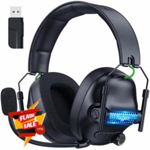 Fachixy「2024 New」FC400 Wireless Gaming Headset with Microphone for PC/PS5/PS4