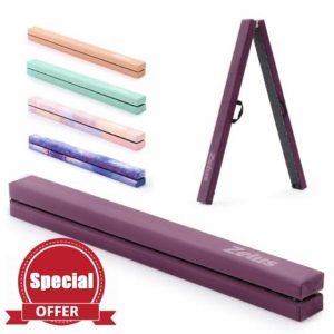 ZELUS 7 ft. 210cm Foldable Gymnastics Balance Beam