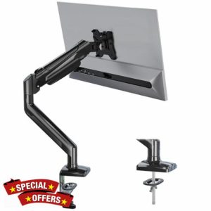BONTEC Single Arm Monitor Desk Mount for 13-34 inch Screen