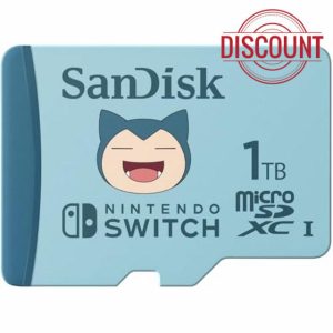 SanDisk 1TB Pokemon Snorlax microSD card for Nintendo Switch