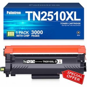 Palmtree TN2510XL TN2510 Toner TN 2510 TN-2510 Compatibile with Brother HL-L2400DWE HL-L2400DW HL-L2445DW DCP-L2627DWE MFC-L2800DW DCP-L2660DW DCP-L2665DW MFC-L2827DWXL MFC-L2860DWE MFC-L2835DW