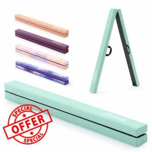 ZELUS 7 ft. 210cm Foldable Gymnastics Balance Beam