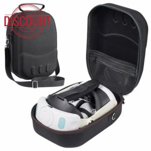 ANMIEL Hard Carrying Case for Oculus/Meta Quest 3 Fits Official VR Headset with Elite Strap & Quest 3 VR Accessories