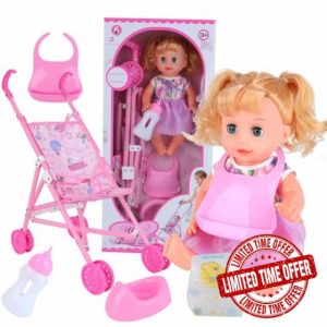 Comebachome Baby Doll Stroller with Doll