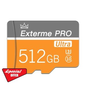 Micro SD Card 512GB Memory Card with Adapter (Class 10 High Speed) for Camera