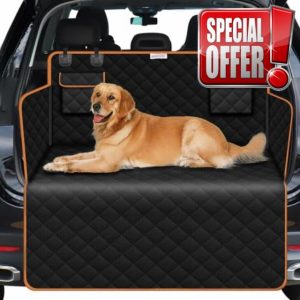 Xtremeauto Waterproof Car Boot Liner with Orange Trim - Universal Fit