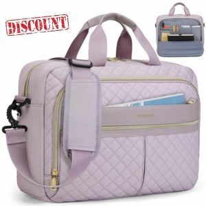 IGOLUMON 15.6 Inch Laptop Bag for Women Messenger Bag Work Bags for Women Computer Bag Laptop Briefcase for Business Office College Travel