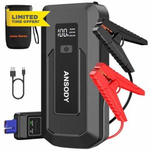 ANSODY S7 Jump Starter Power Pack (Up to 10.0L Gas