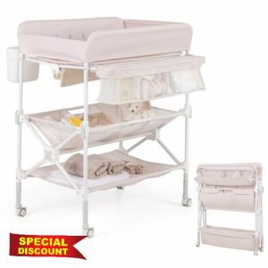 GYMAX Folding Baby Changing Table