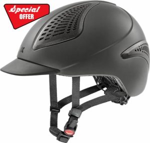 uvex exxential III - lightweight unisex riding helmet - individual size adjustment - anthracite mat L-XL