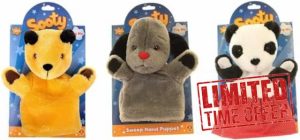 The Sooty Show Hand Puppet Soft Toy Set - Sooty Sweep and Soo 3 Pack