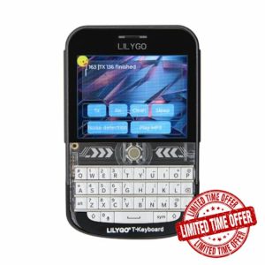 LILYGO T-Deck Plus ESP32-S3 LORA-89 SX1262 Ulbox GPS White Keyboard 2.8 Inch Touchable Display TTGO Development Board with ABS Shell Version (433 MHz)