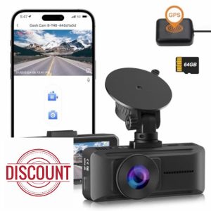 DYNACAM Dash Cam 4K Front Dashcam build-in GPS Speed