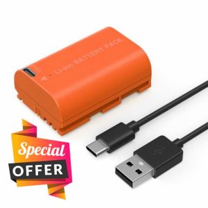 SMALLRIG LP-E6NH Battery 2400mAh USB-C Battery for Canon R5