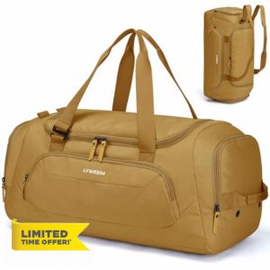 Lyweem Mens Sports Gym Bag with Shoes Compartment and Wet Pocket